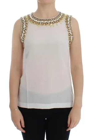 Dolce & Gabbana Met Kristal Verfraaide Tanktop