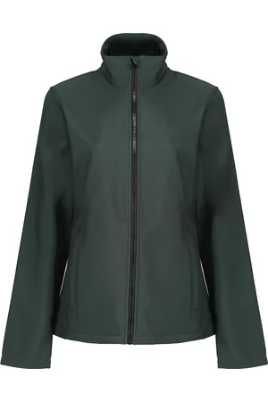 Regatta Opvallende Dames/dames Ablaze Afdrukbaar Soft Shell-jasje (Donker sparren/zwart)