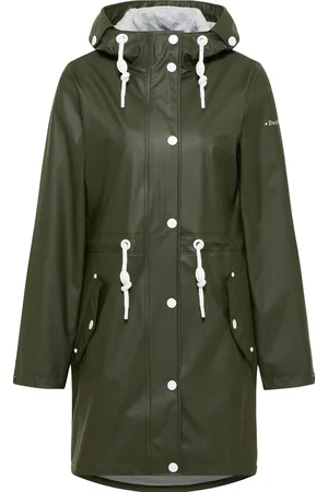 Dreimaster Mackintosh Dames donkere olijf
