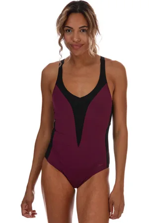 Speedo Sculpture OpalLux zwempak voor dames in paars en