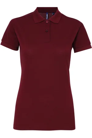 Asquith Dames/dames Performance Blend Poloshirt met korte mouwen (Bourgondië)