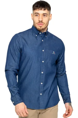 Enzo | Heren Regular Fit Denim Overhemd
