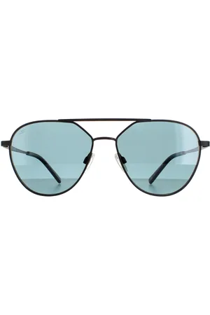 Serengeti Zonnebril Odell SS555003 Mat Black Saturnus gepolariseerd benzine blauw