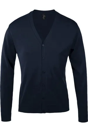 Sols Heren Golden V Neck Cardigan (Marine)