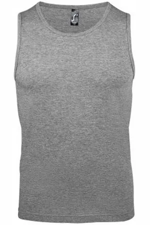 Sols Heren Justin Mouwloze Tank / Vest Top (Grijze Mergel)