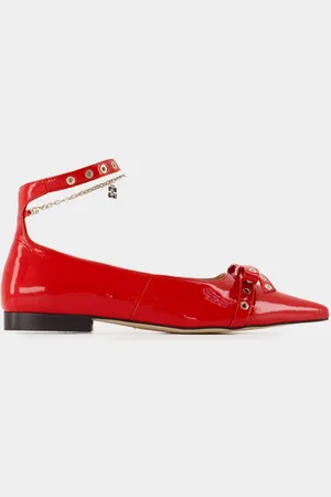 Ganni Eyelets Jewel Ballerinas - - Synthetisch