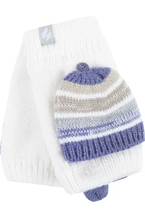 Heat Holders Thermisch gebreide convertorhandschoen voor dames - / Lila