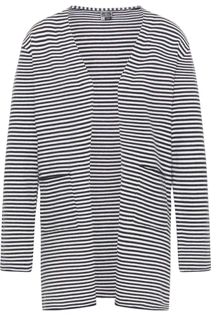 Dreimaster Vest Dames marine wol wit
