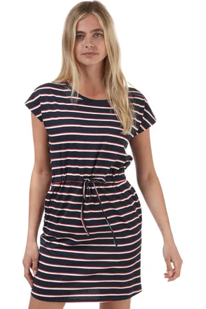 VERO MODA April gestreepte jurk voor dames, marineblauw