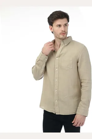 GANT Herenoverhemd van Regular Ut Garment Dyed Linnen in