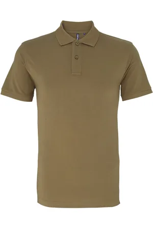 Asquith Heren Poloshirt met korte mouwen (Khaki)