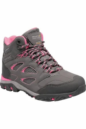 Regatta Kinderen/Kinderen Holcombe IEP Junior Wandelschoenen (Staal/Tulp)
