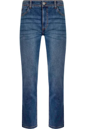 Weird Fish Heren Edward Denim Stretch Straight Jeans (Indigo)