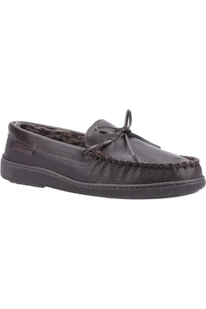 Hush Puppies Heren Ace Leren Slippers