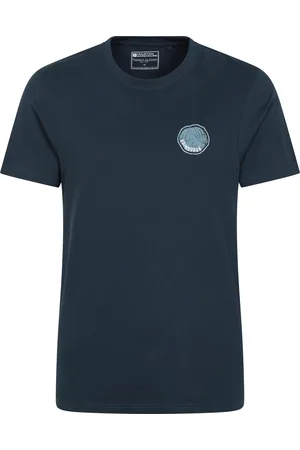 Mountain Warehouse Heren Edinburgh Boomring Biologisch T-shirt (Donkerblauw)