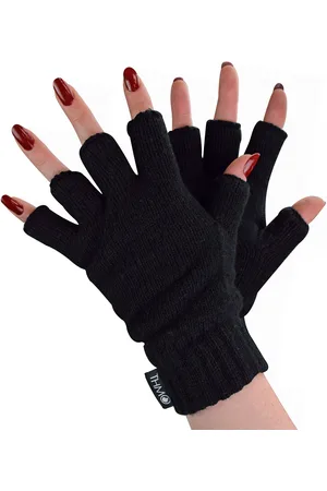 THMO Dames fleece gevoerde thermo vingerloze handschoenen