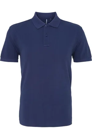 Asquith Heren Poloshirt met korte mouwen (Denim)
