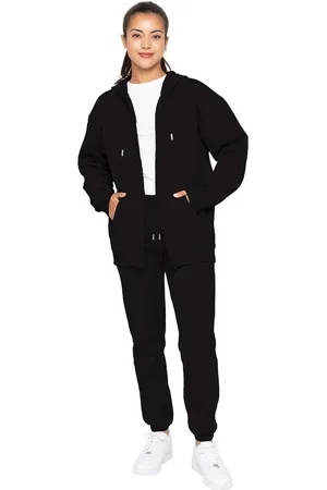 Enzo | Oversized trainingspak met rits en capuchon voor dames