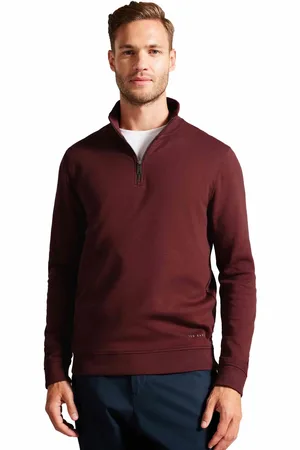 Ted Baker | Heren Sweatshirt met Halve Rits en Funnel Neck - Antram