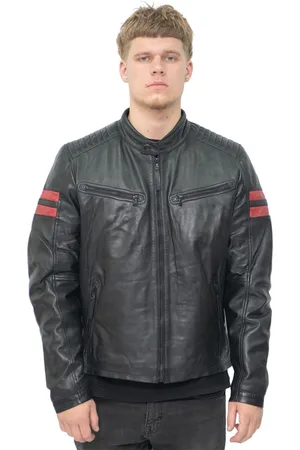 Infinity Leren retro bomberjack voor heren - Rome