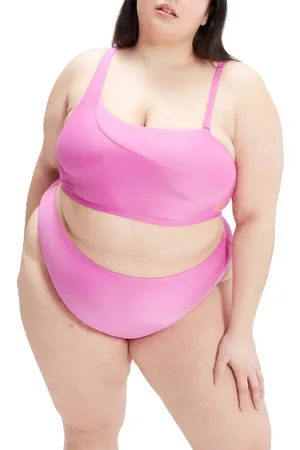 Speedo Dames Plus Size Asymmetrische Bikini in