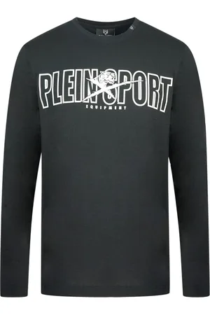 Philipp Plein Bold Branded Logo Black Long Sleeved T-Shirt