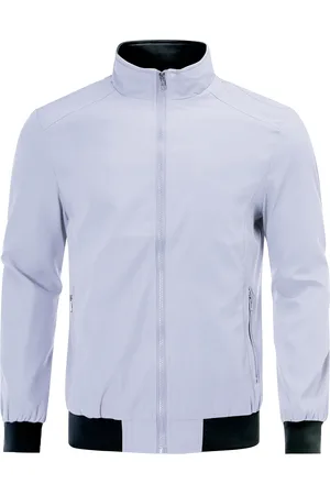 Allthemen Heren Bomberjack met opstaande kraag, overgangsjack voor de herfst, casual sportjack