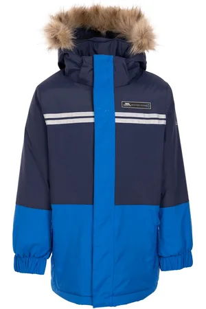 Trespass Regenjas Laytone voor kinderen (Marineblauw)