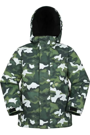 Mountain Warehouse Kinder/Kinder Mogal Camo Ski-jas (Donkergroen)
