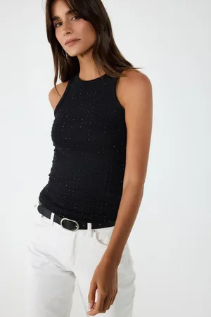 No Matter What Apparel Zachte Steen Gedetailleerd Comfort Tank