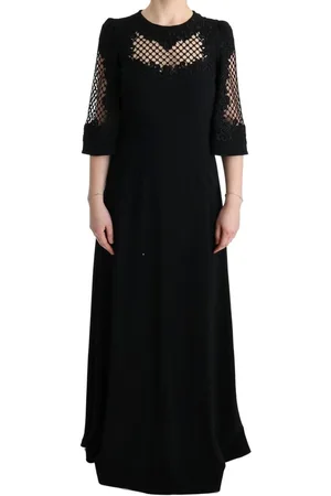 Dolce & Gabbana Prachtige Maxi-jurk Met Bloemenstoffen