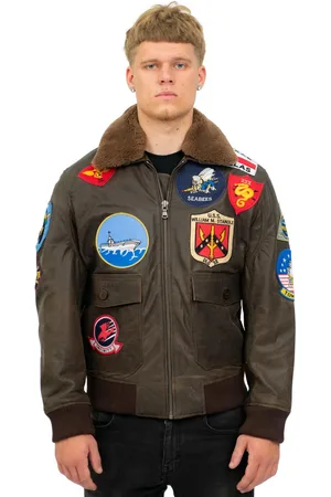 Infinity Heren Top Gun A2 lederen bomberjack-San Diego