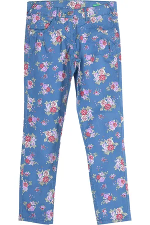 Benetton Meisjes lange denim broek 4PE4578I0