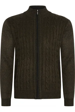 Cappuccino Italia Sweaters Cable Cardigan Zwart