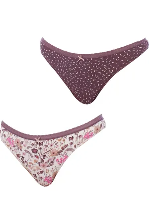 Janira Set van 2 katoenen strings 1031248 Dames