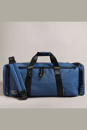 Ted Baker Accessoires Hyke Rubberished Holdall Bag in Navy