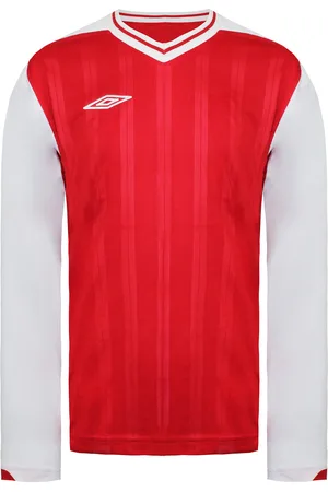 Umbro Lange Mouw V-Hals /Wit Kindervoetbal Veloce Top 637679 A54