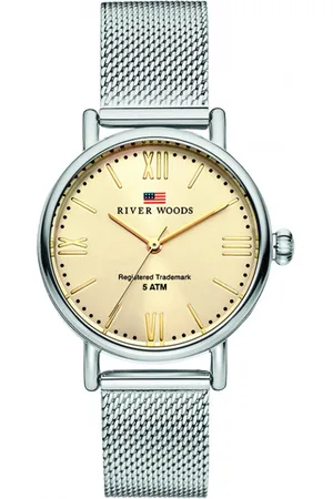 River Woods Wisconsin dameshorloge Zilverkleurig RW340035