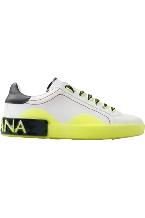 Dolce & Gabbana Prachtige Witte Leren Sneakers