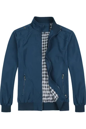 Allthemen Heren Bomberjack met opstaande kraag, overgangsjack voor de herfst, casual sportjack