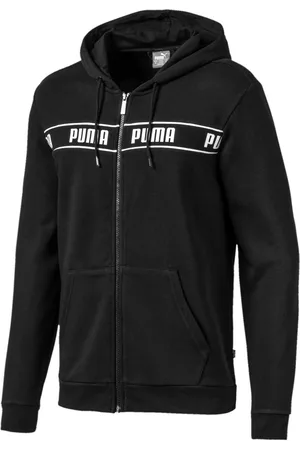 PUMA Heren Amplified Hoodie Zip Up Logo Track Jacket 580439 01