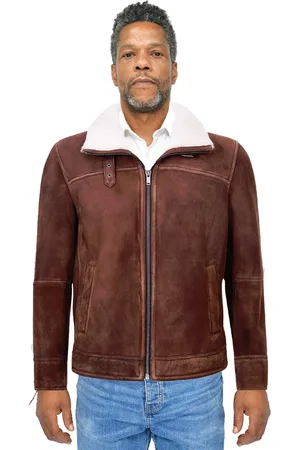 Infinity Heren schapenvacht leer Harrington bomberjack-Luanda