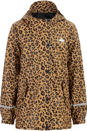 Schmuddelwedda Regenjas Meisje zwart beige leo