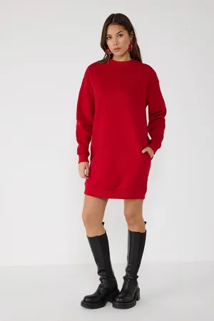 No Matter What Apparel Katoenen Sweatshirt Jurk Tuniek