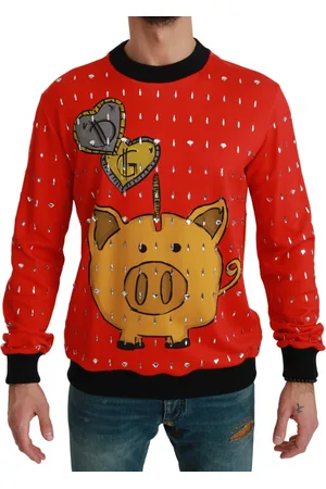 Dolce & Gabbana Prachtige Crystal Pig trui