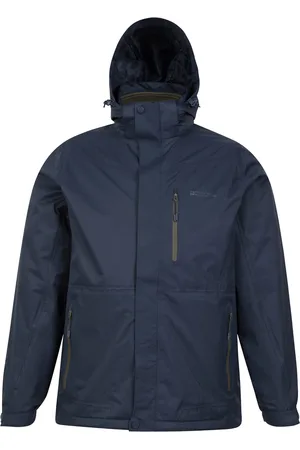 Mountain Warehouse Heren Bracken Extreme 3 in 1 Waterdichte Jas (Blauw)