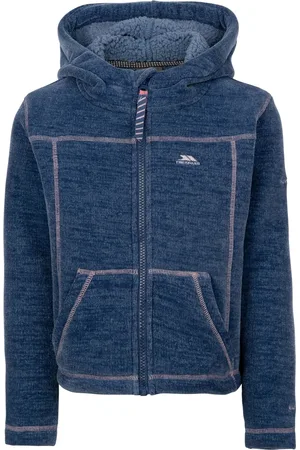 Trespass Meisjes Cossie Fleece Jas (Denim )