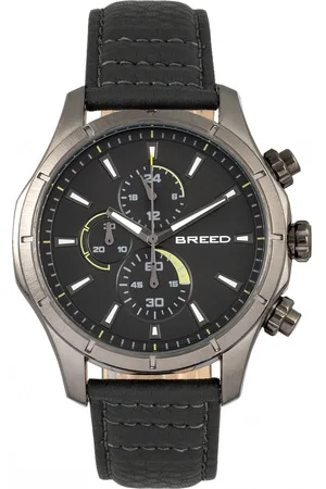 Breed Lacroix chronograaf horloge met leren band