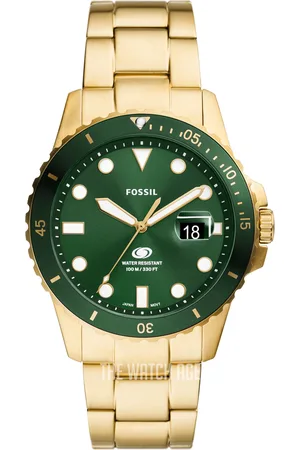 Fossil Blue Heren Horloge Goudkleurig FS6030