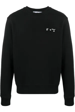 OFF-WHITE Gebroken wit OW-logo slim-fit sweatshirt